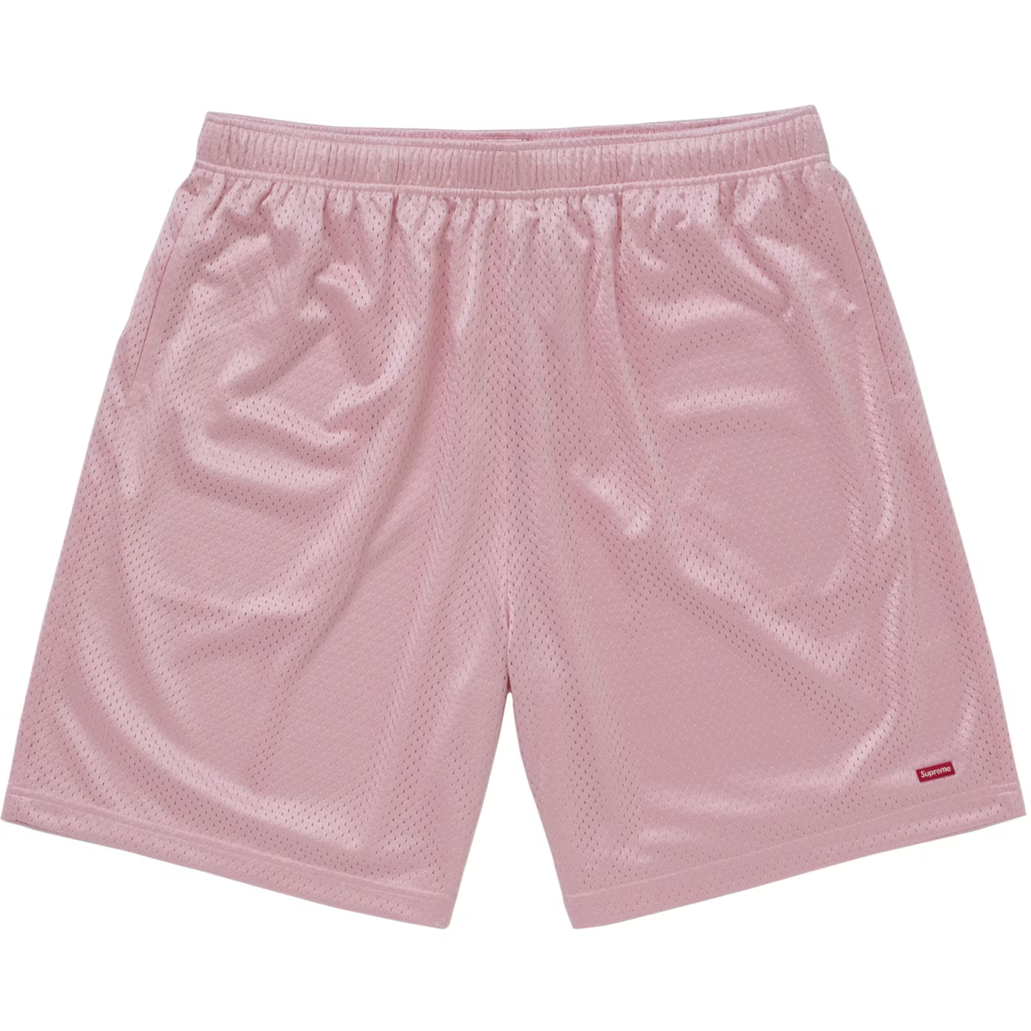 Supreme Small Box Baggy Pink Mesh Shorts