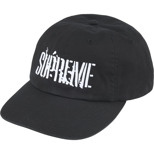 Supreme Splatter Black 6-Panel Hat
