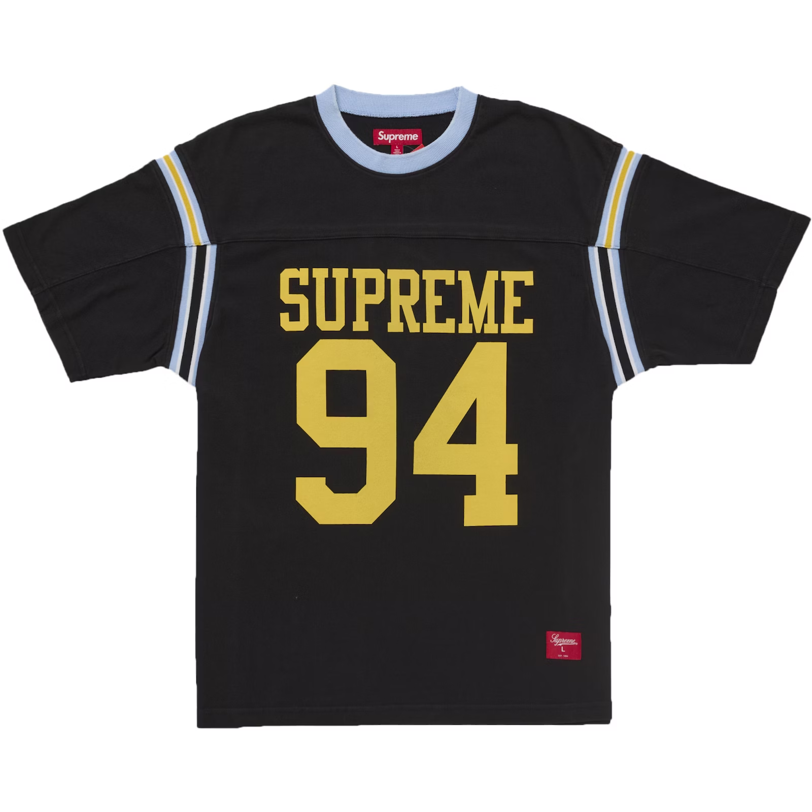 Supreme Split S/S Black Football Top – WyCo Vintage Broadway