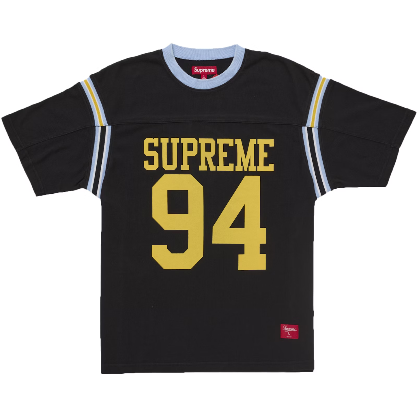 Supreme Split S/S Black Football Top