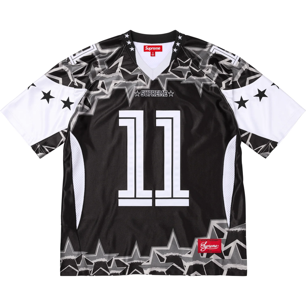 Supreme Stars Black Football Jersey