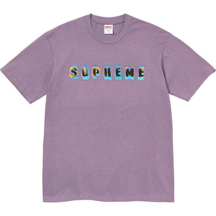 Supreme Stencil Dusty Purple Tee