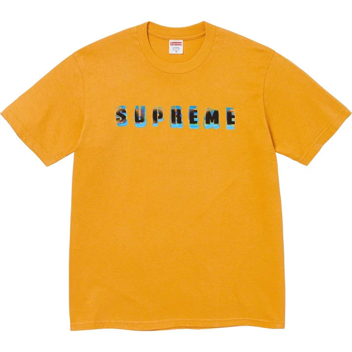 Supreme Stencil Mustard Tee