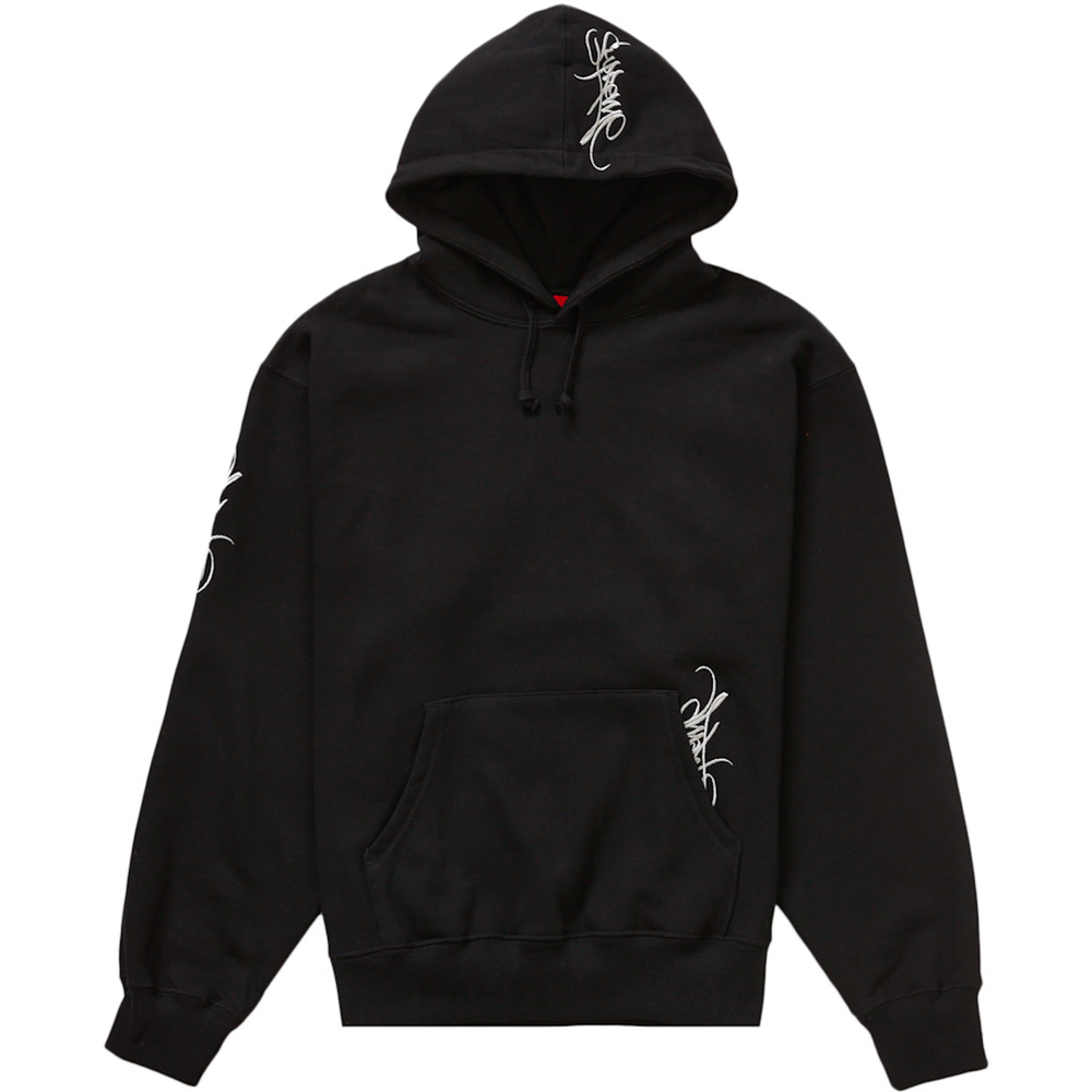 Supreme Tag Black Hoodie