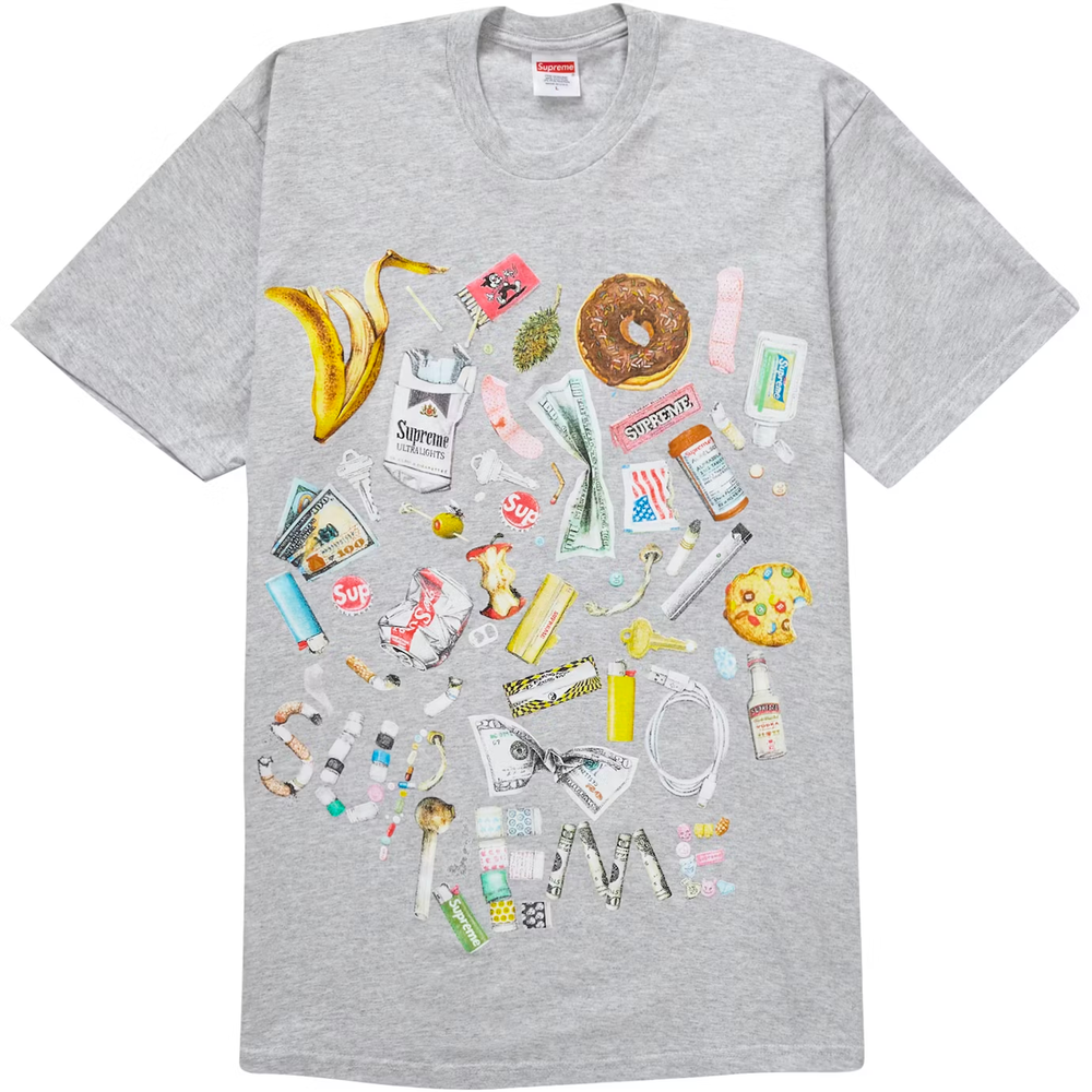 Supreme Trash Ash Grey Tee