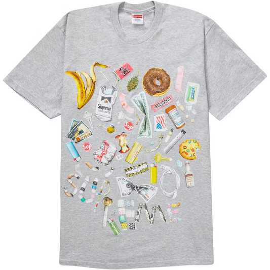 Supreme Trash Ash Grey Tee