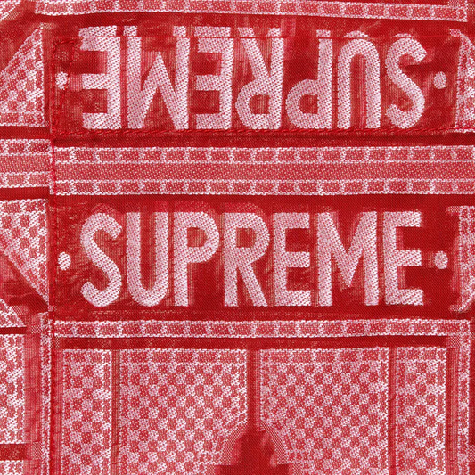 Supreme Tray Jacquard Red S/S Shirt
