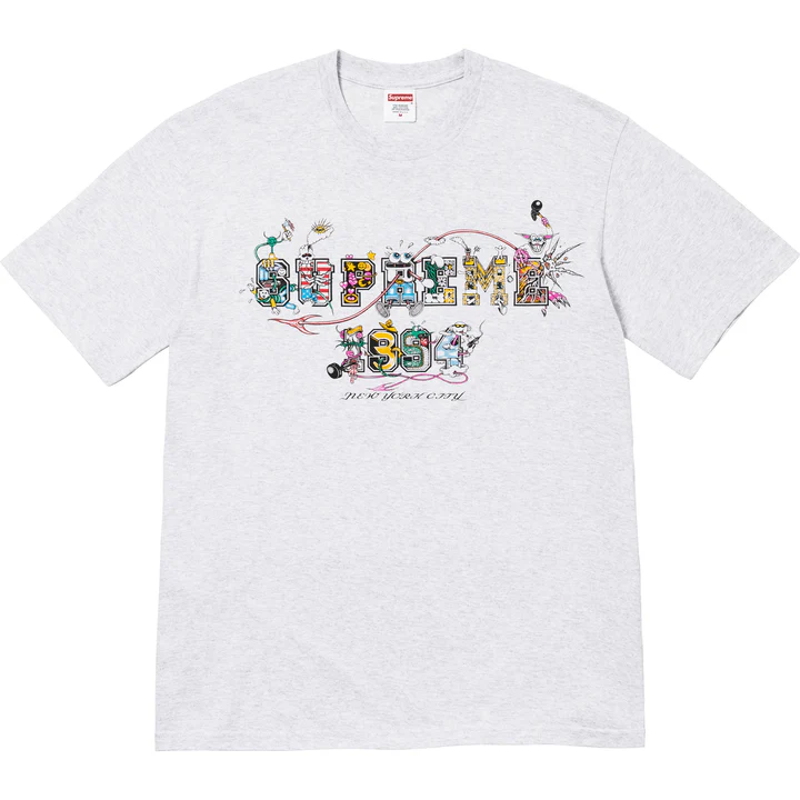 Supreme Varsity Ash Grey Tee
