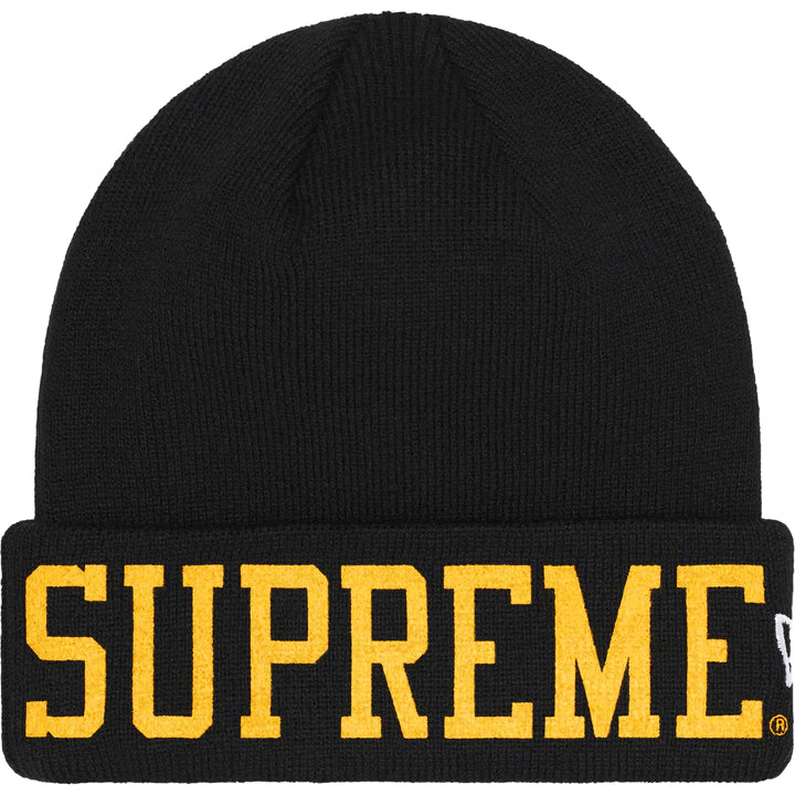 supreme New Era Varsity Beanie ブラック Supreme Varsity Black New Era Beanie – WyCo Vintage Broadway
