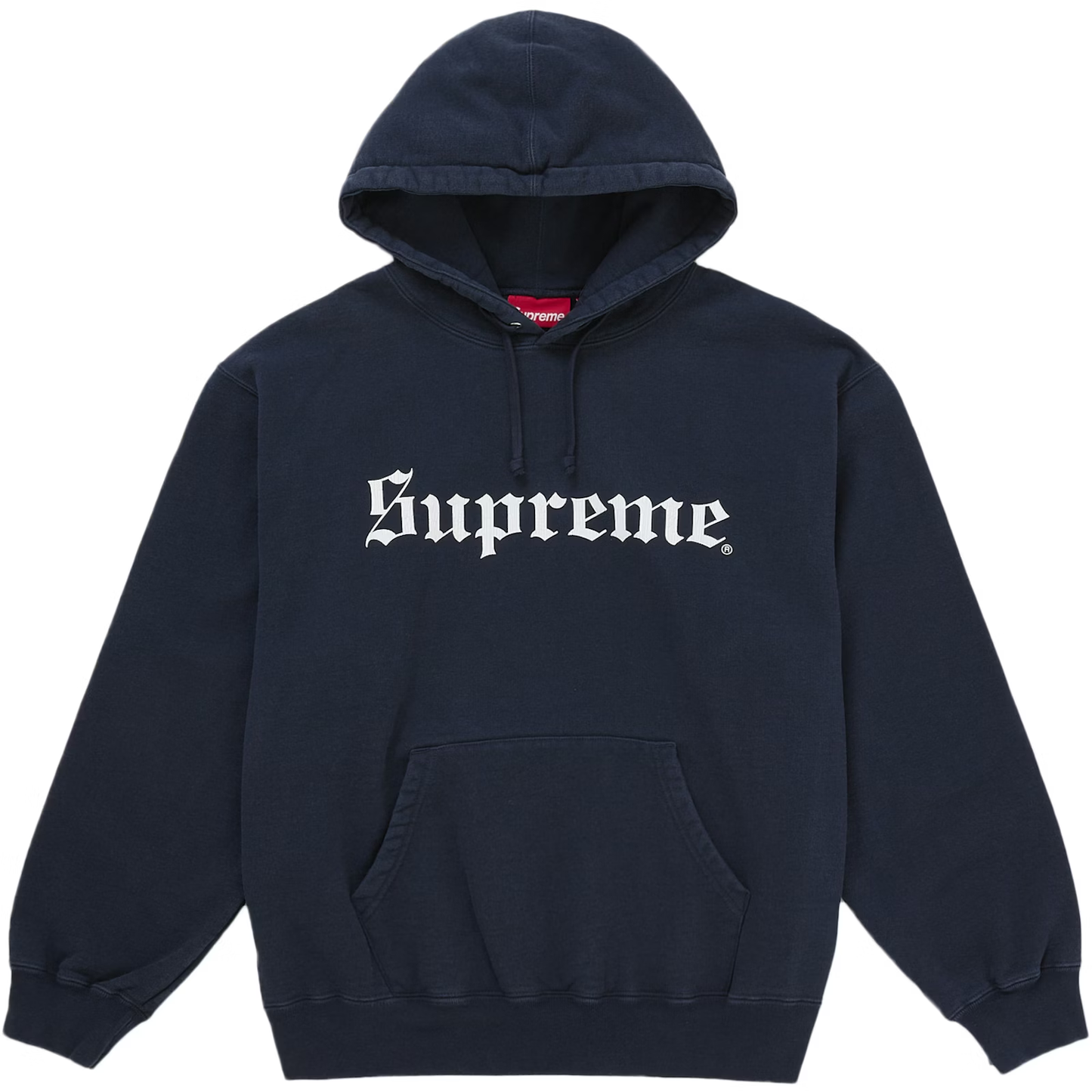 Supreme Washed Old English Navy Hoodie
