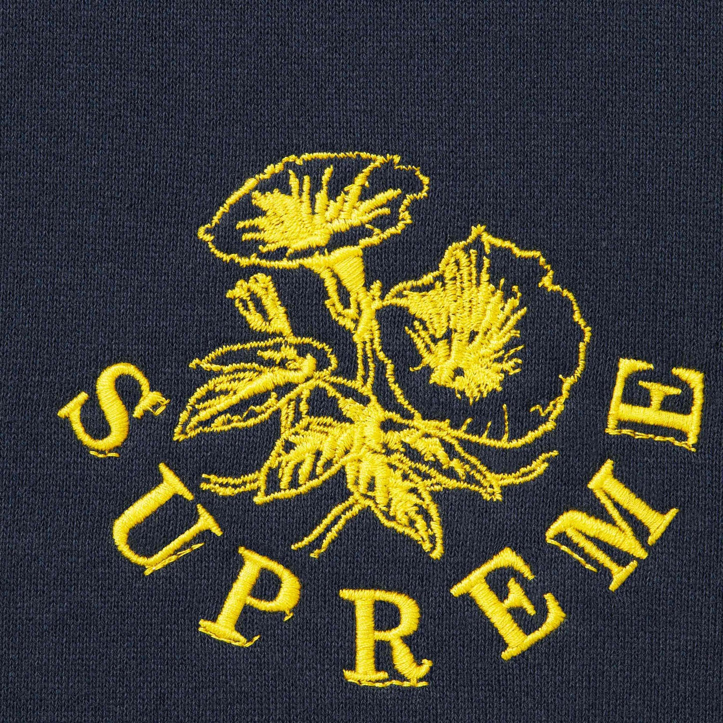 Supreme Wild Embroidered Navy Hoodie