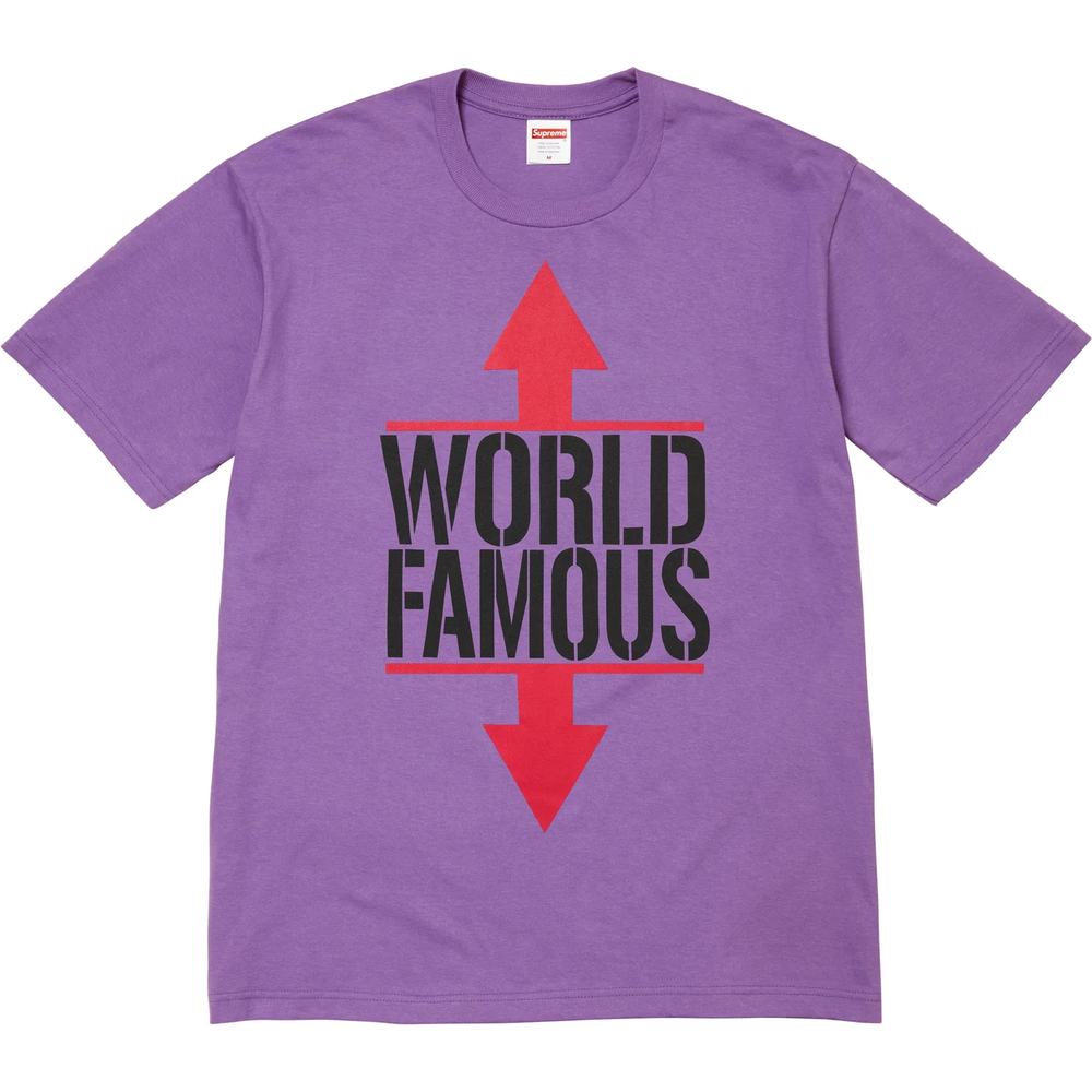 Supreme World Famous Purple Tee
