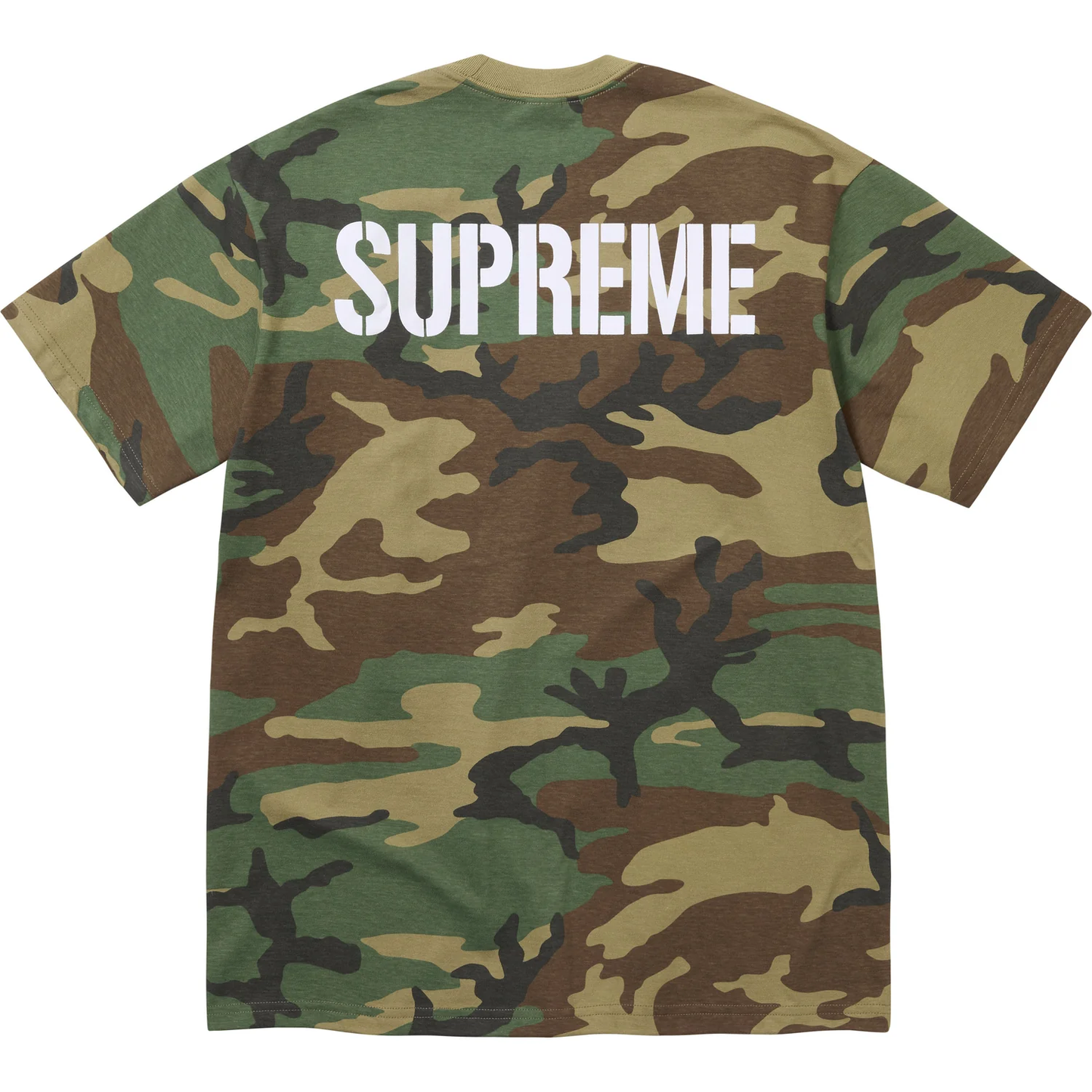 Supreme World Famous Woodland Camo Tee