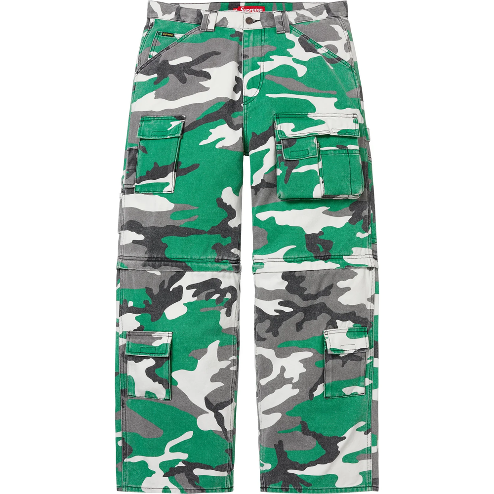 Supreme Zip Off Green Camo Utility Pants