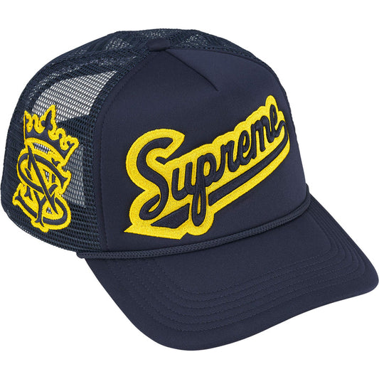 Supreme University Mesh Back 5-Panel Navy Trucker Hat