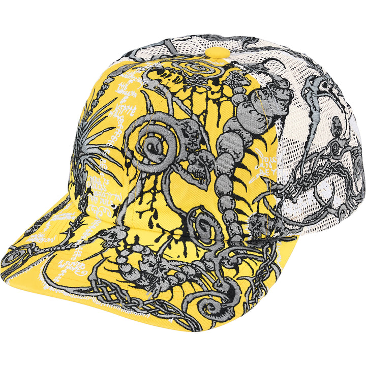 Supreme Wombat Embroidered Mesh Back Yellow 6-Panel