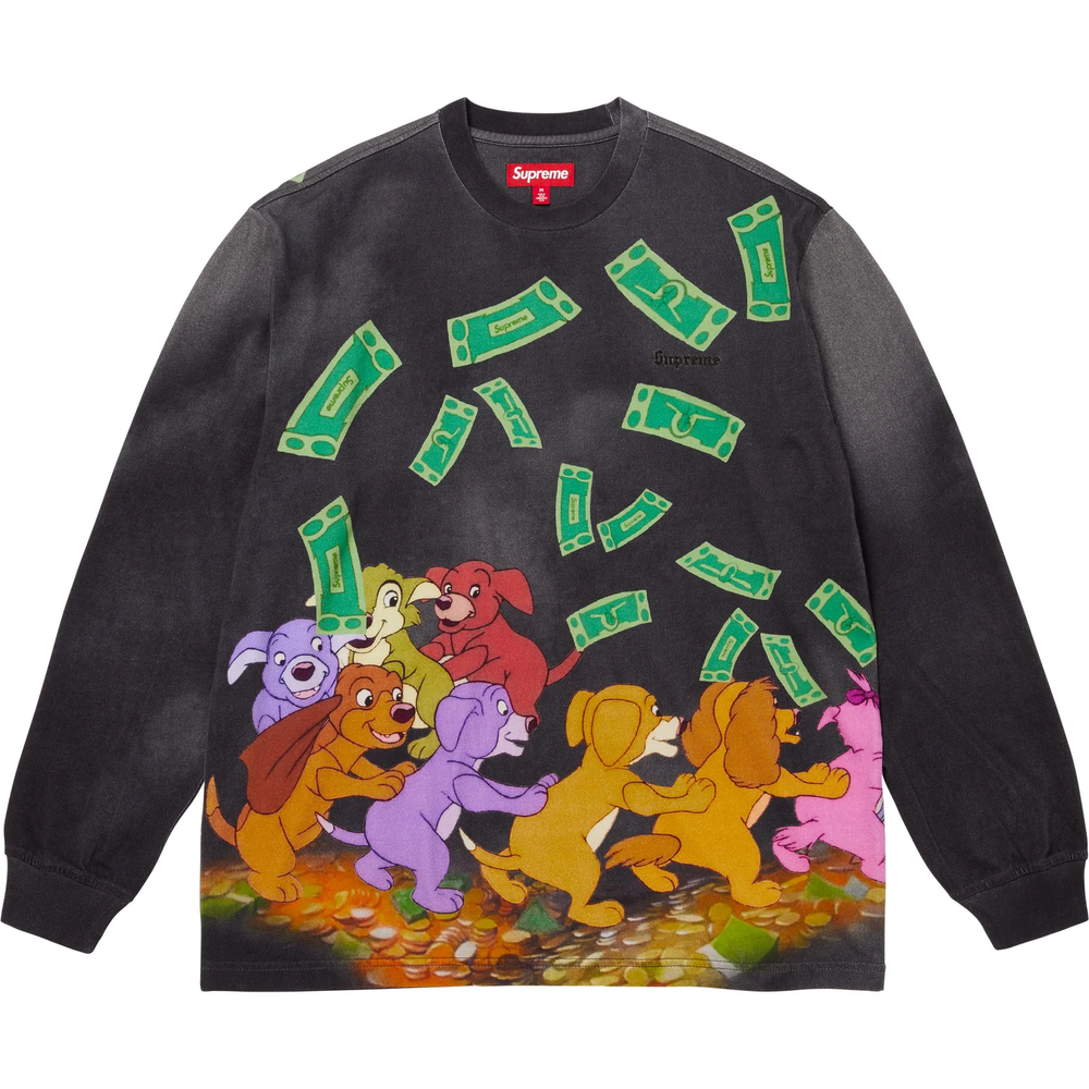Supreme x All Dogs Go To Heaven Black L/S Top