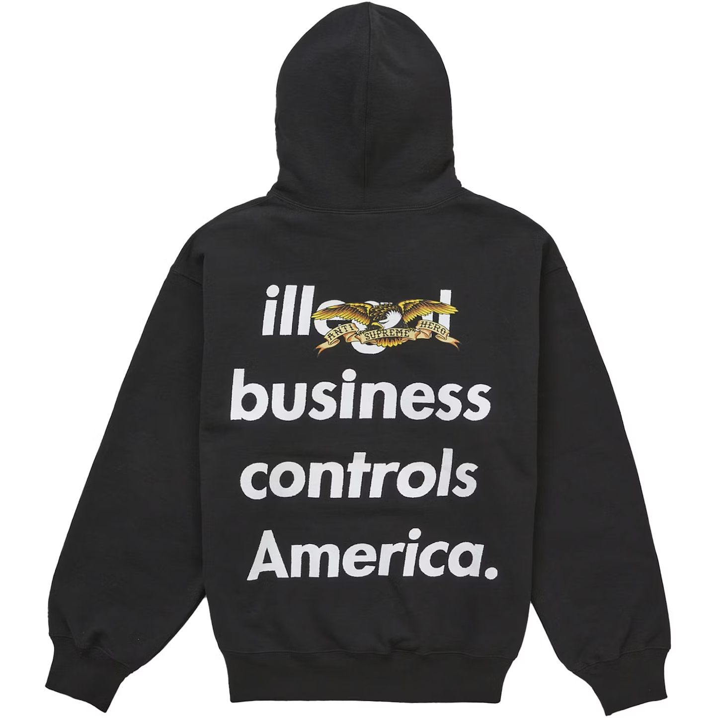 Supreme x Antihero Your Mama Black Hoodie