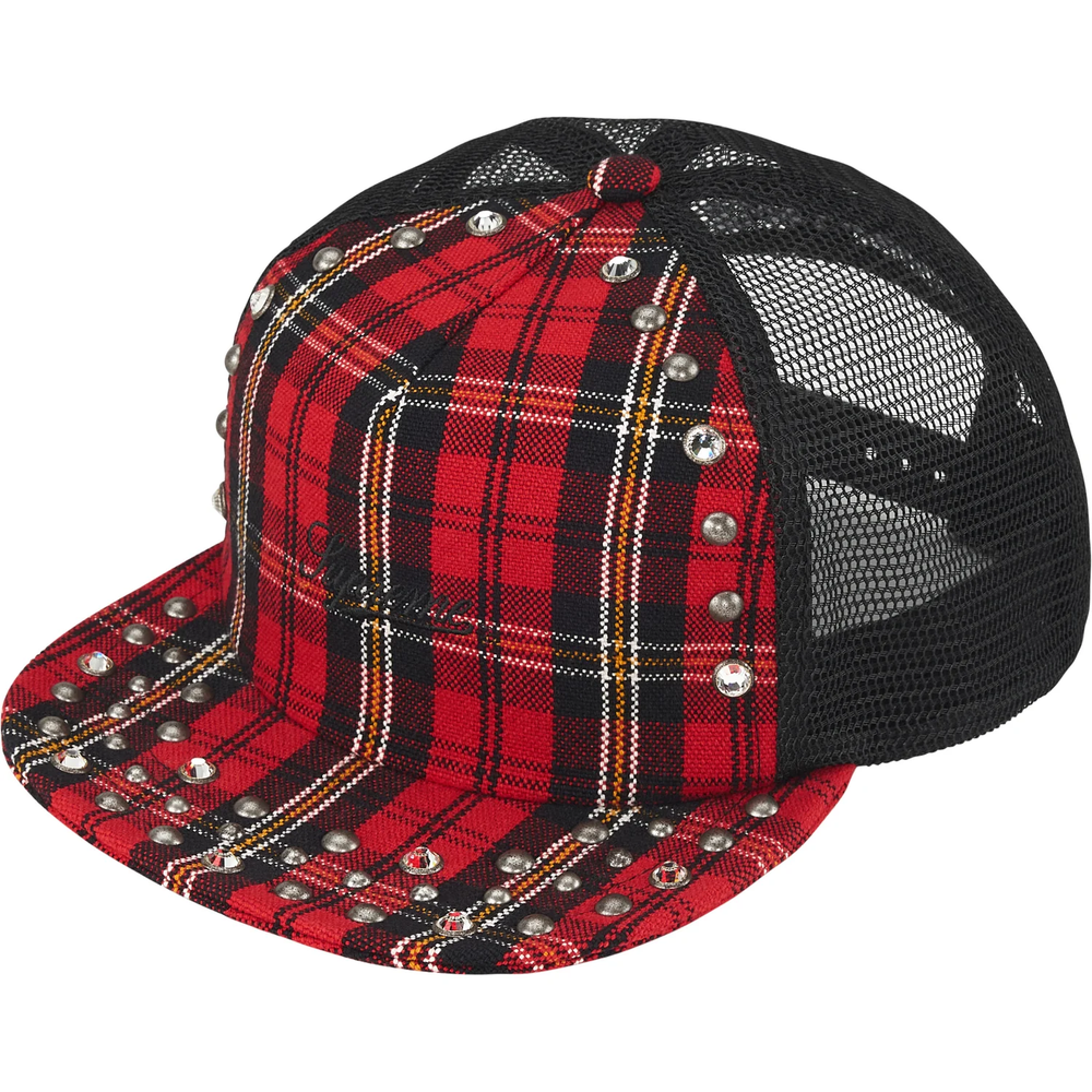 Supreme x B.B. Simon Red Plaid Mesh Back 5-Panel Hat