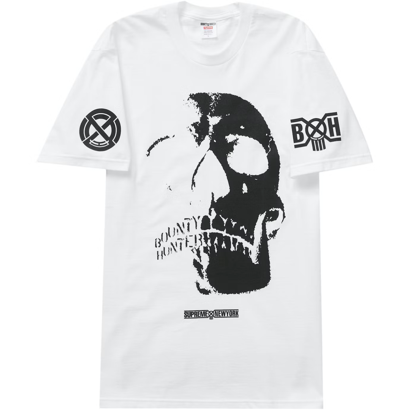 Supreme x Bounty Hunter Skull White Tee – WyCo Vintage Broadway