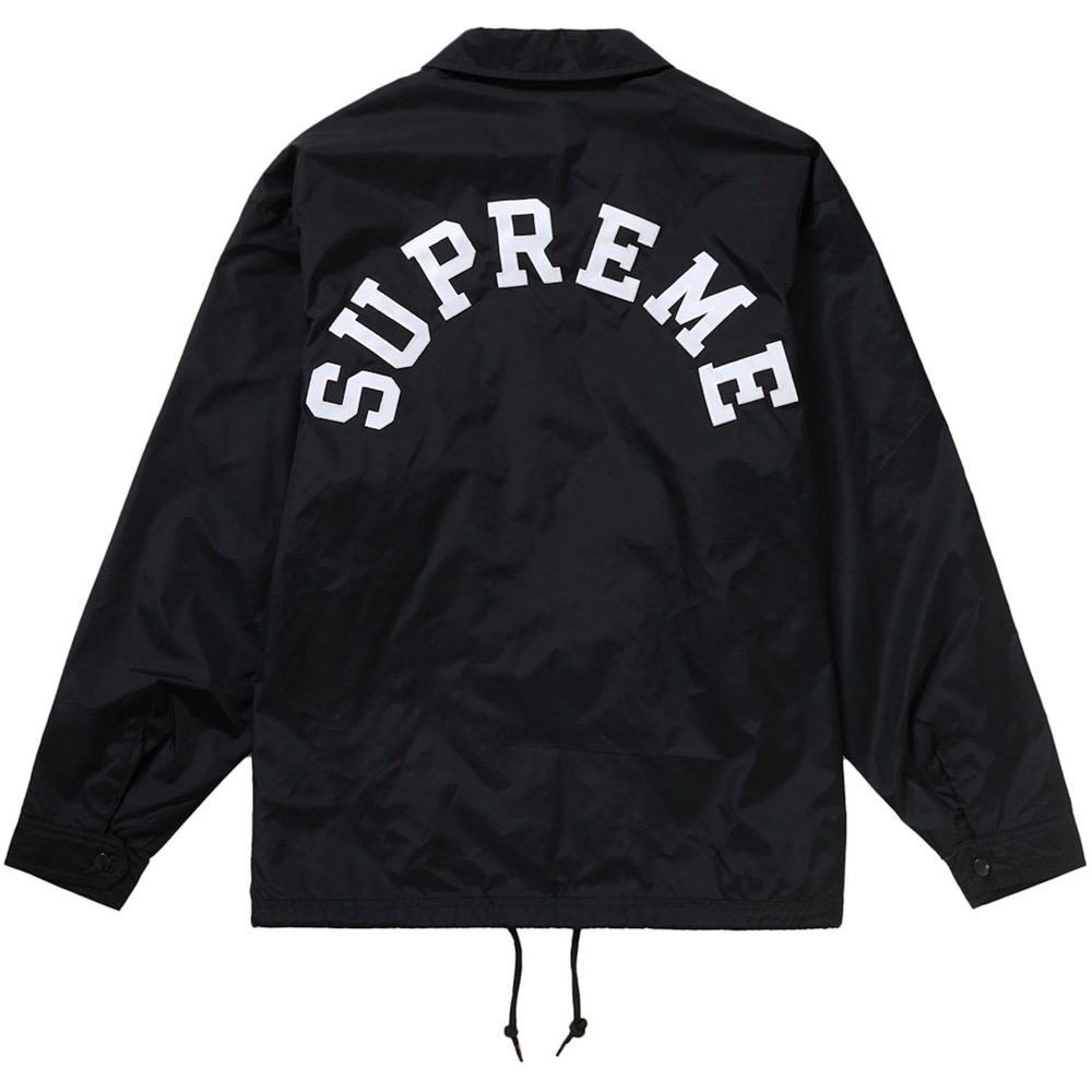 Supreme x Champion Black Coaches Jacket