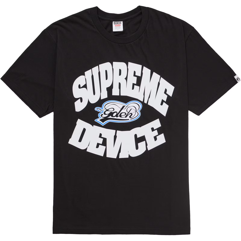 Supreme x GOODENOUGH Device Black Tee