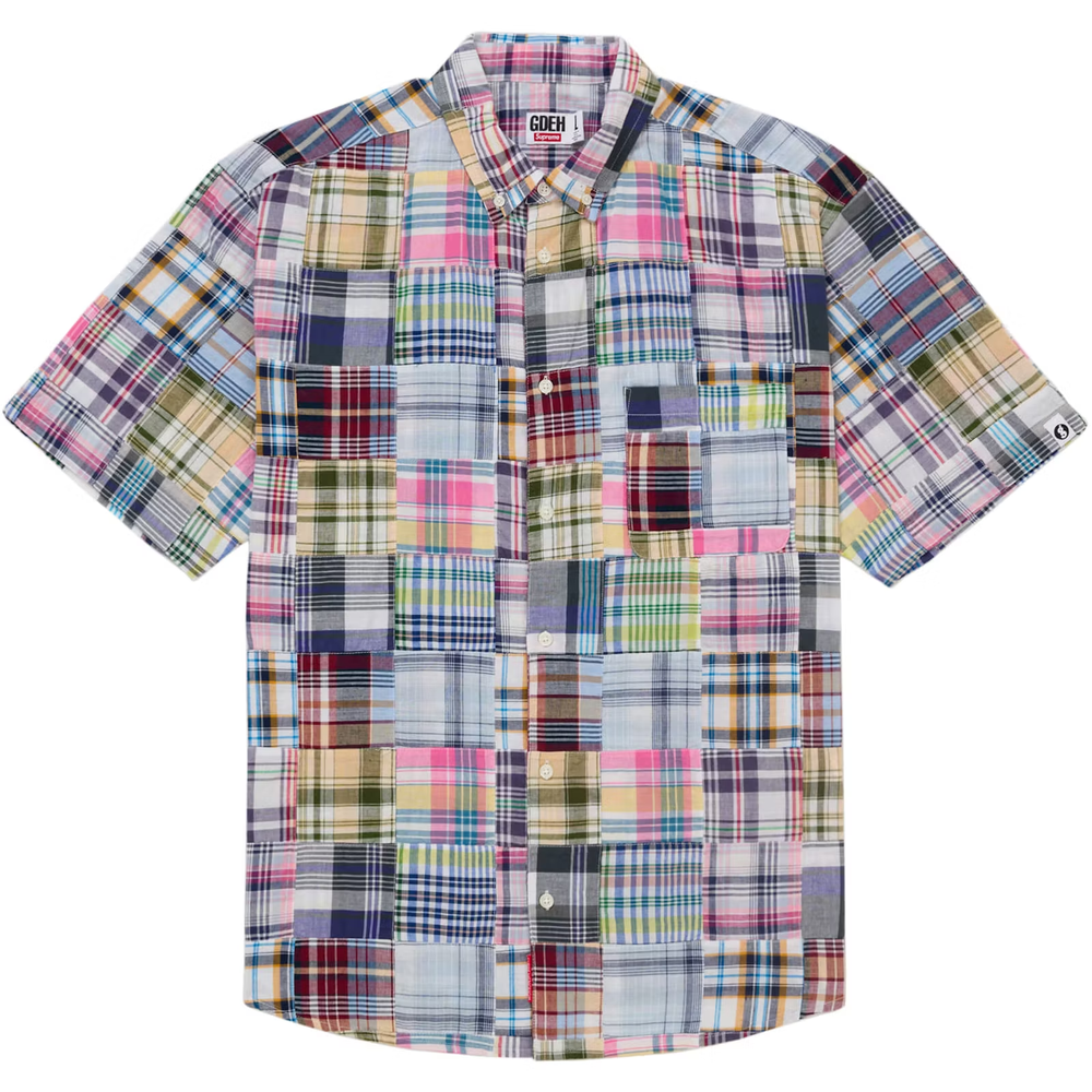 Supreme x GOODENOUGH Madras Patchwork S/S Shirt