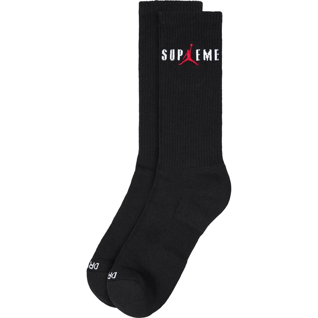 Supreme x Jordan Black Socks 2-Pack