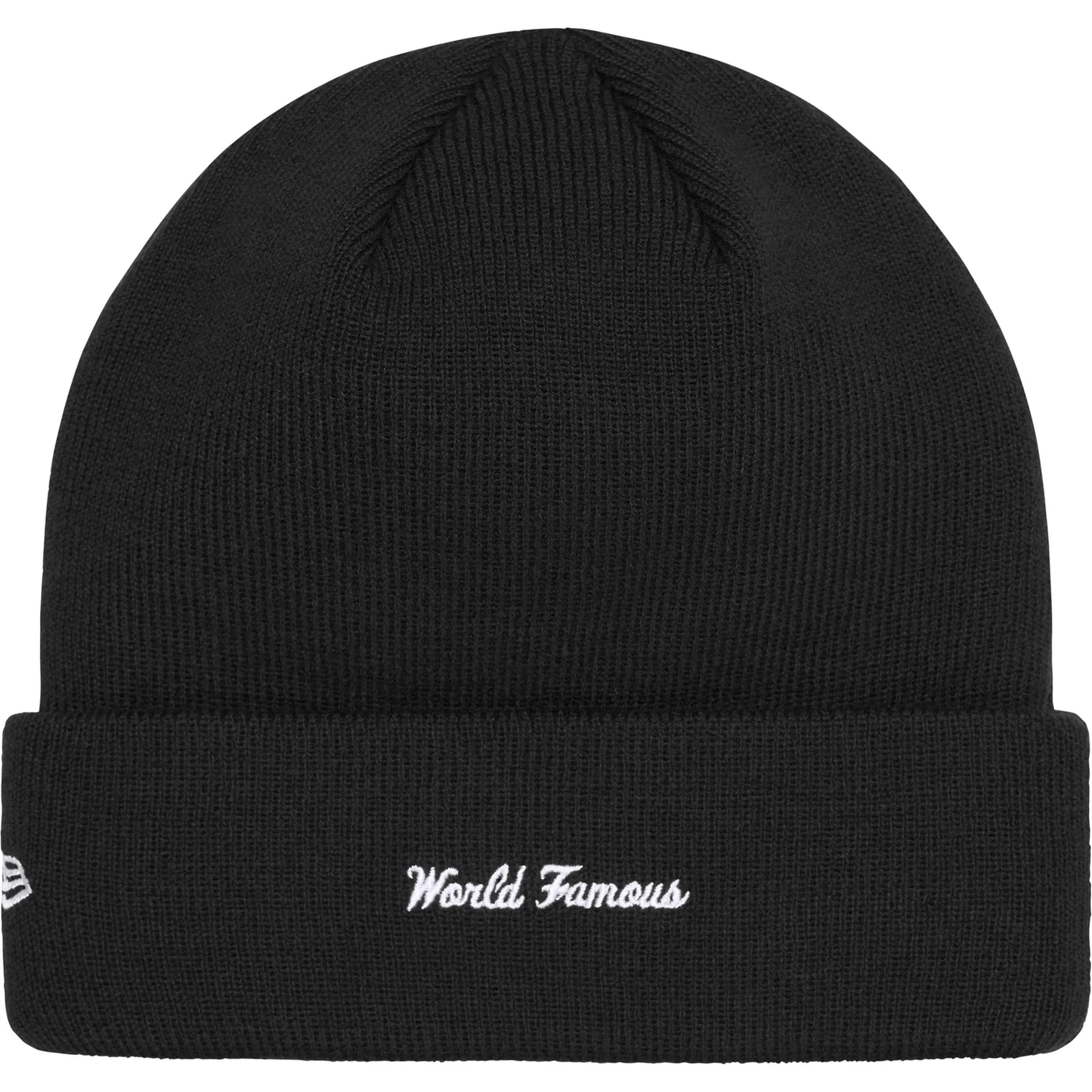 Supreme x New Era Box Logo Black Beanie