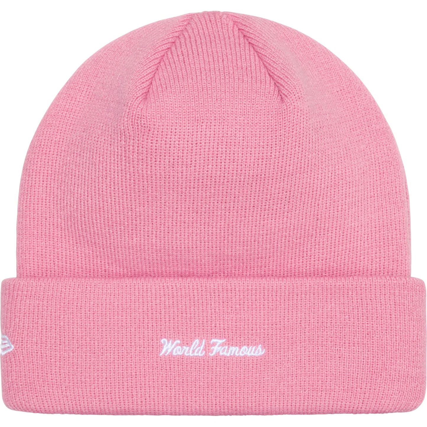 Supreme x New Era Box Logo Pink Beanie