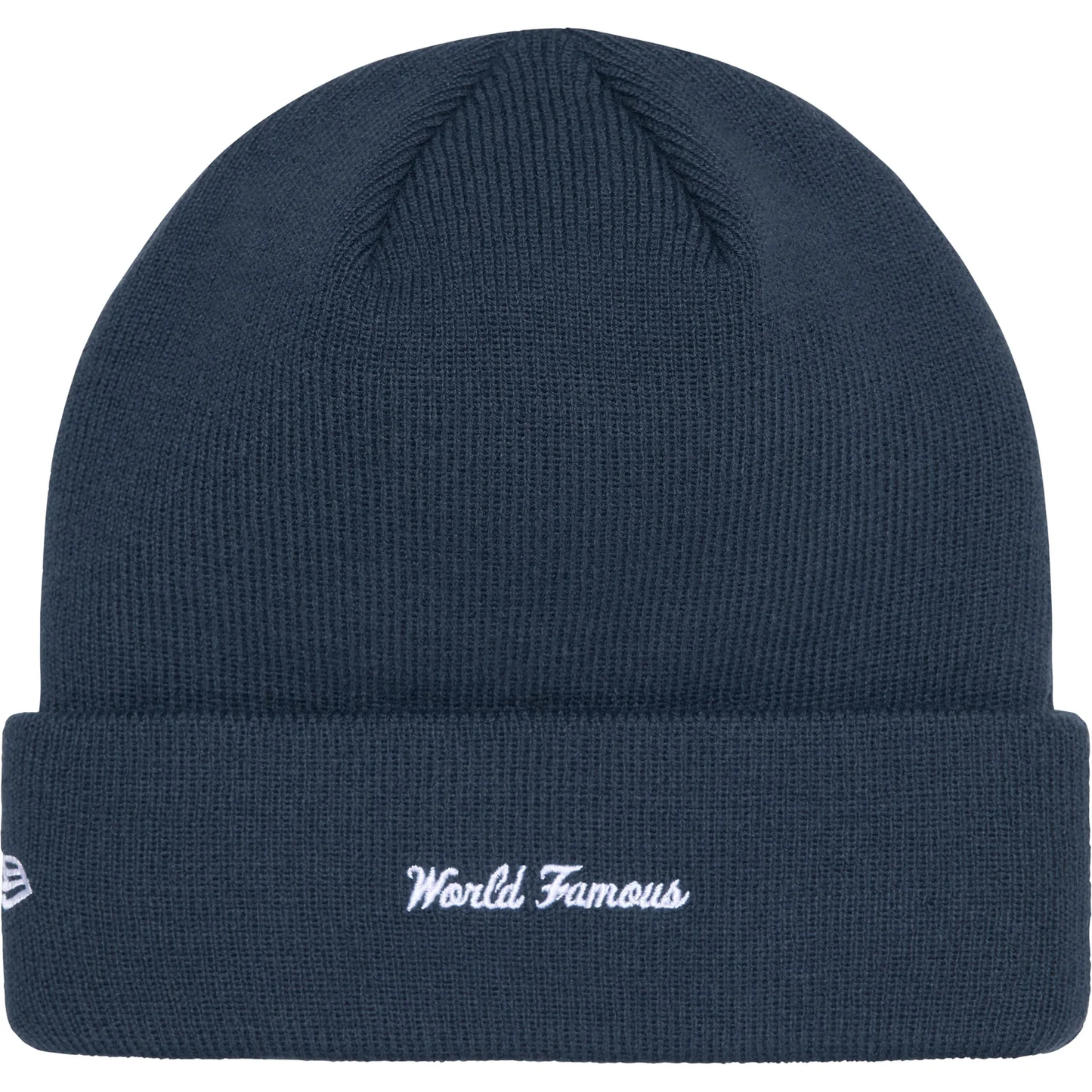 Supreme x New Era Box Logo Navy Beanie
