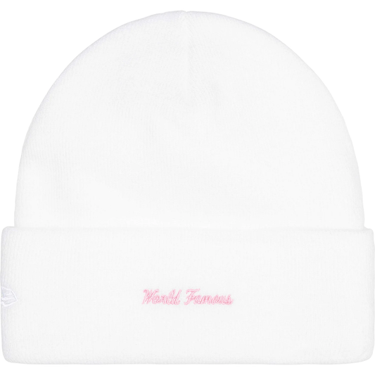 Supreme x New Era Box Logo White Beanie