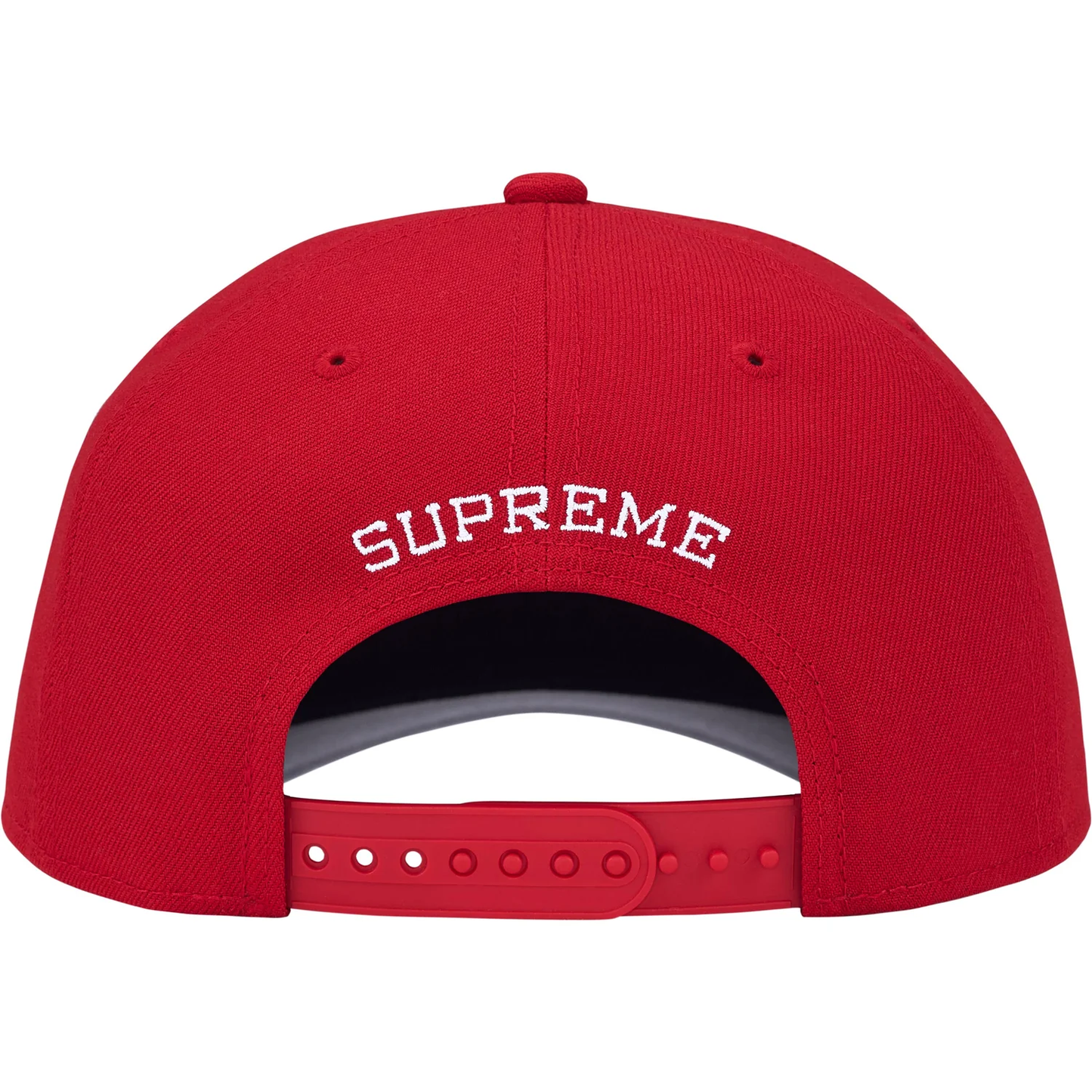 Supreme Gothic Outline Adjustable New Era Red Cap