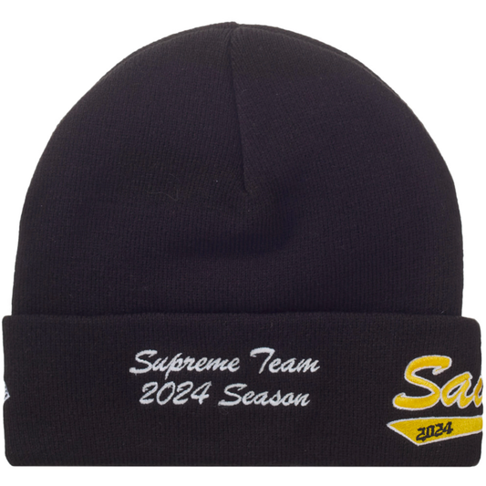 Supreme x New Era Salvation Black Beanie