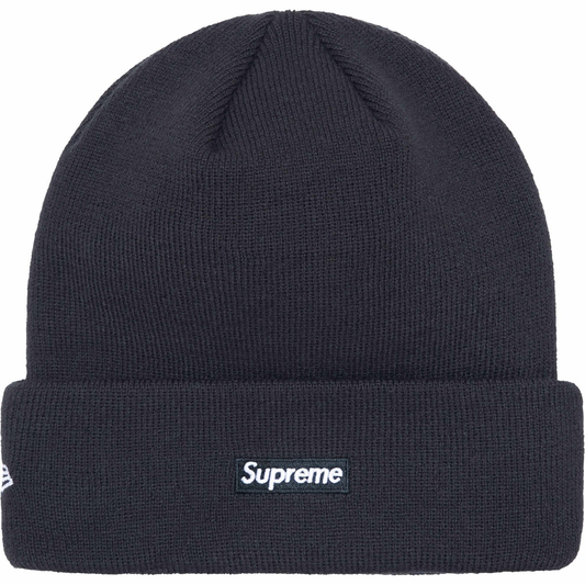 Supreme x New Era Script Navy Beanie