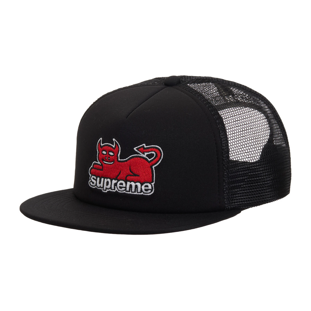 Supreme x Toy Machine Black 5 Panel Mesh Hat