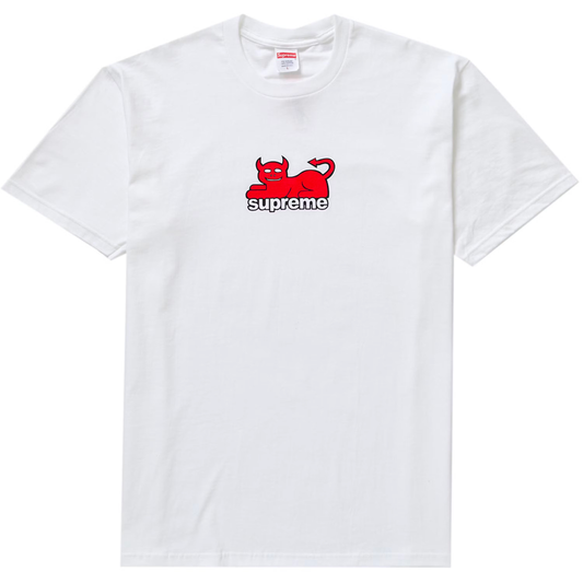 Supreme x Toy Machine Devil Cat White Tee