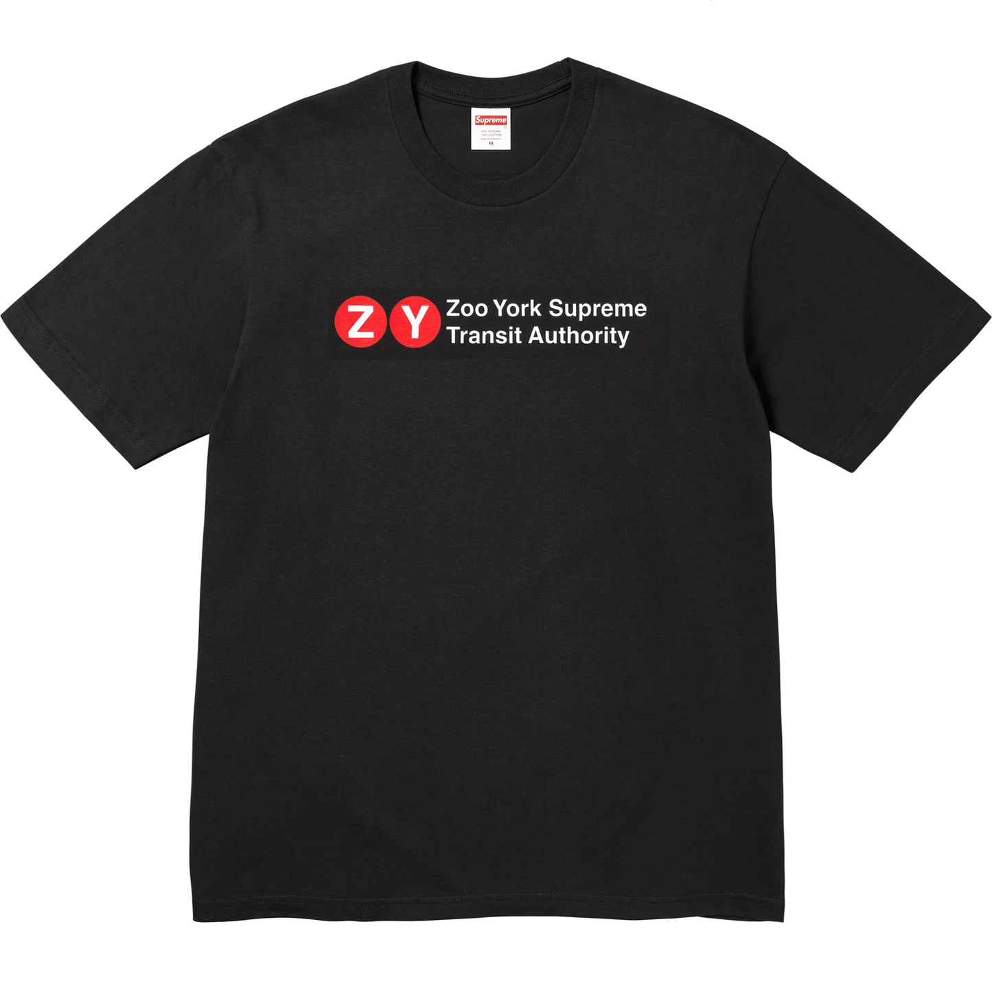 Supreme x Zoo York Transit Black Tee