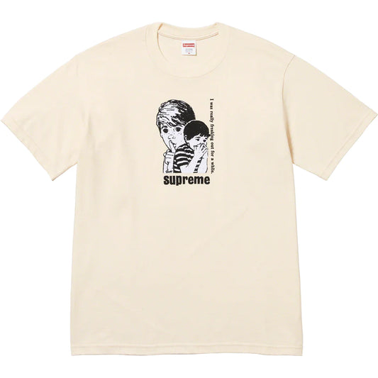 Supreme Freaking Out Natural Tee