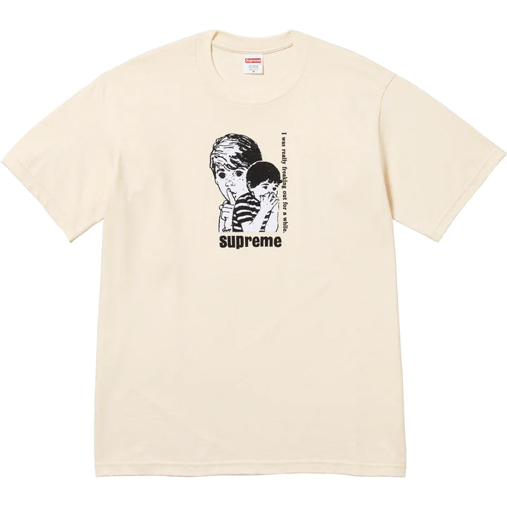 Supreme Freaking Out Natural Tee