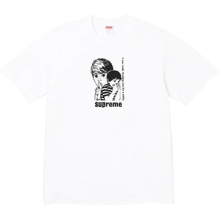 Supreme Freaking Out White Tee