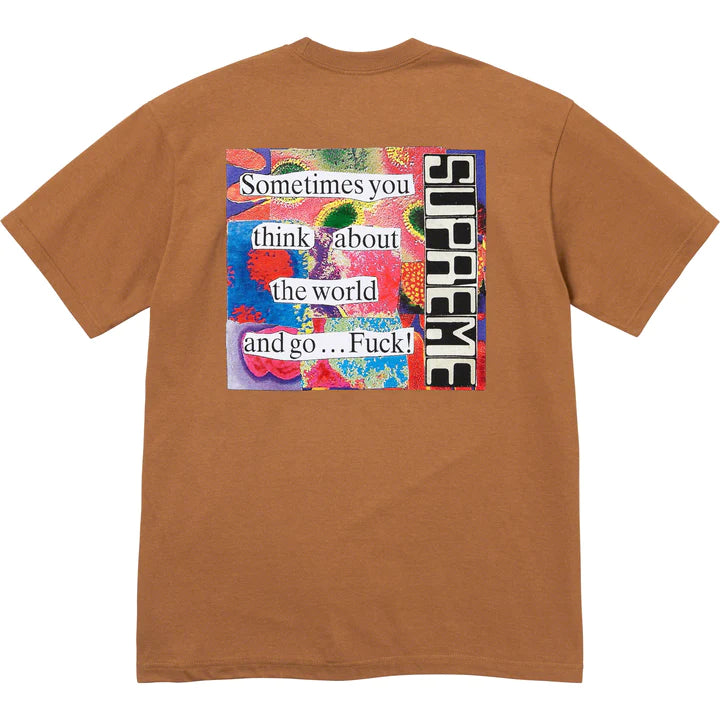 Supreme Static Light Brown Tee