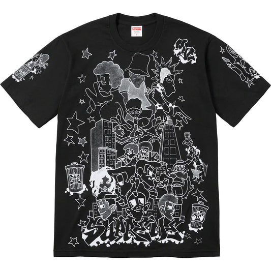 Supreme Downtown Black Tee