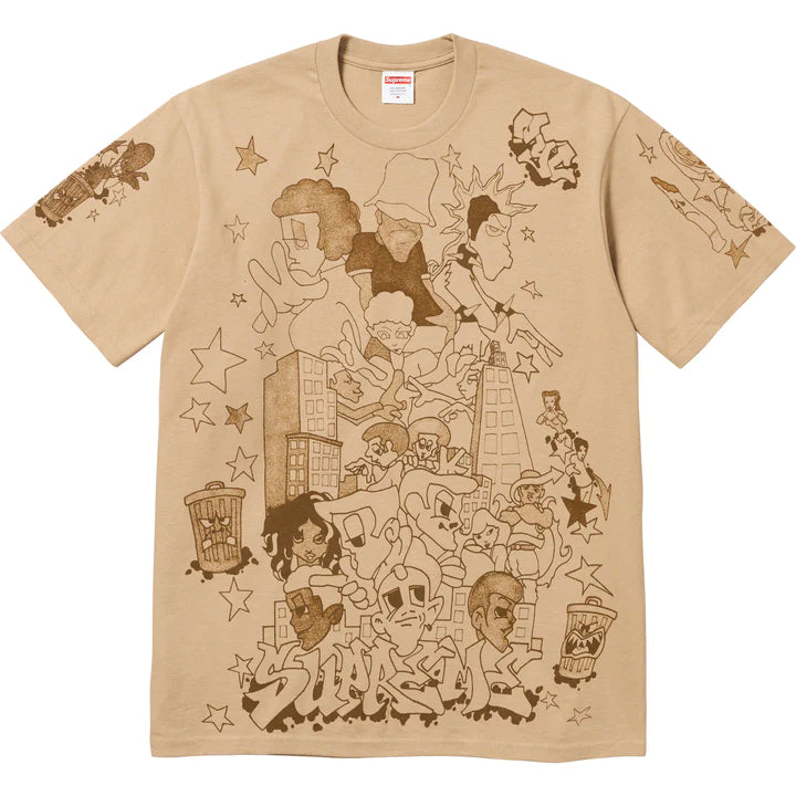Supreme Downtown Khaki Tee