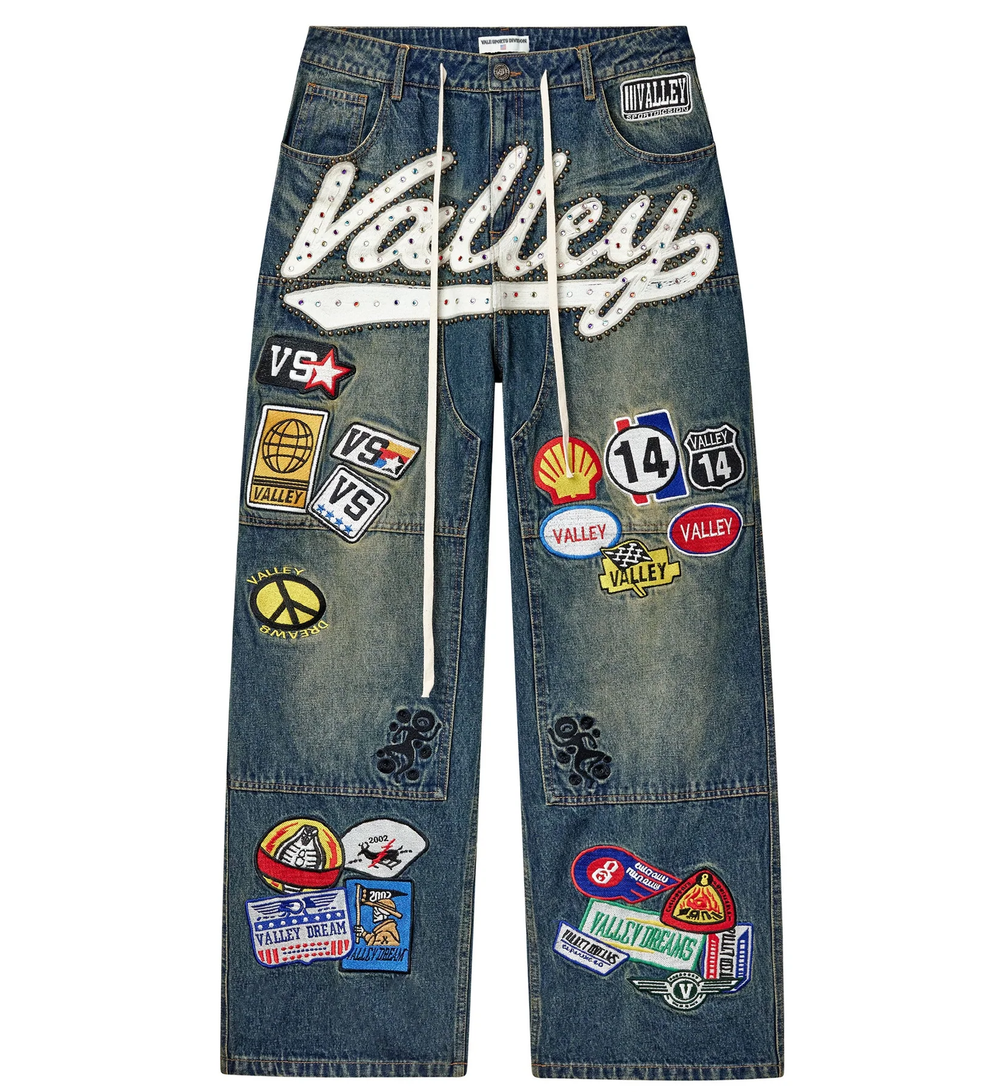 Vale 1980s Denim Carpenter Pants