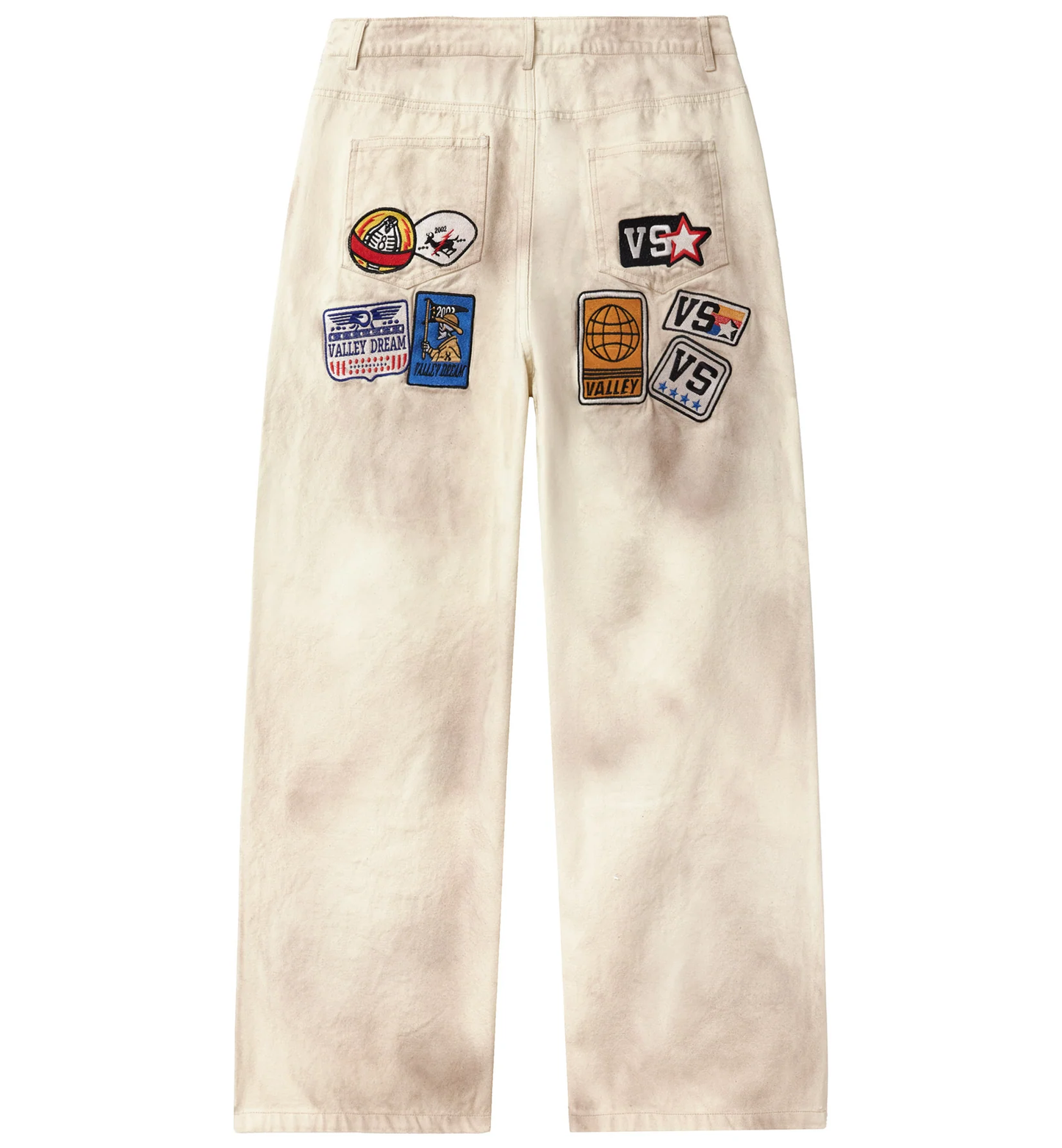 Vale 1980's Cream Painters Pants
