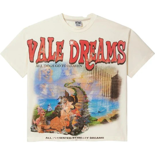 Vale All Dogs Go To Heaven Cream Tee