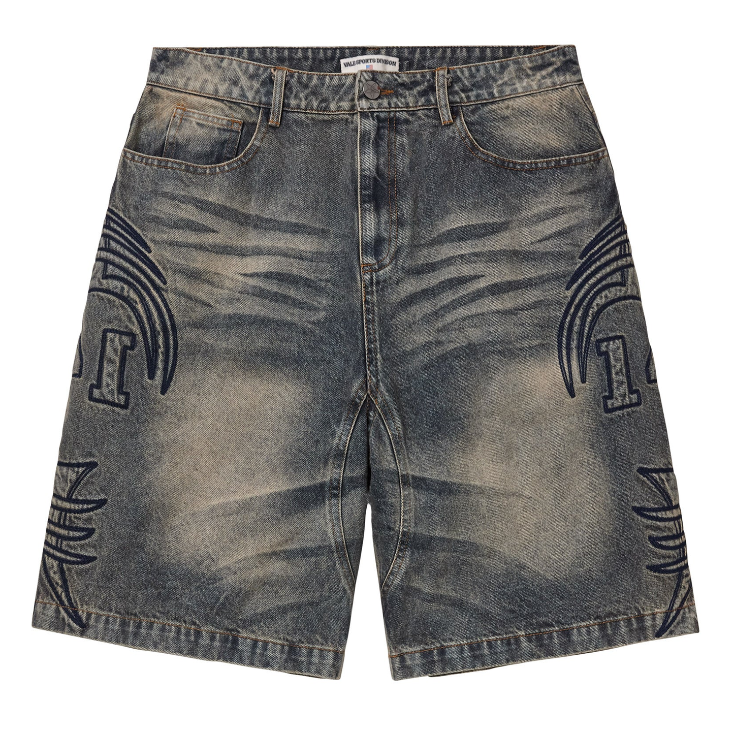 Vale Armor Washed Indigo Denim Shorts