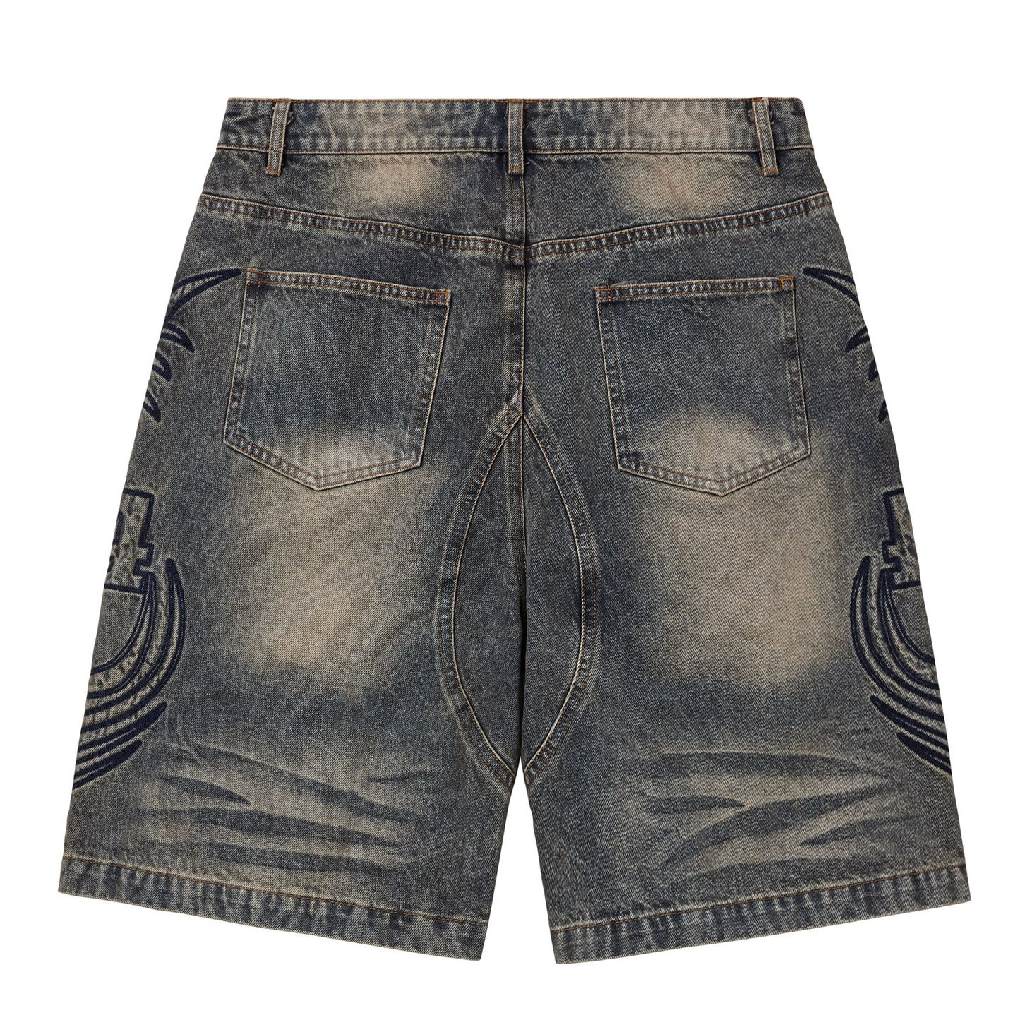 Vale Armor Washed Indigo Denim Shorts