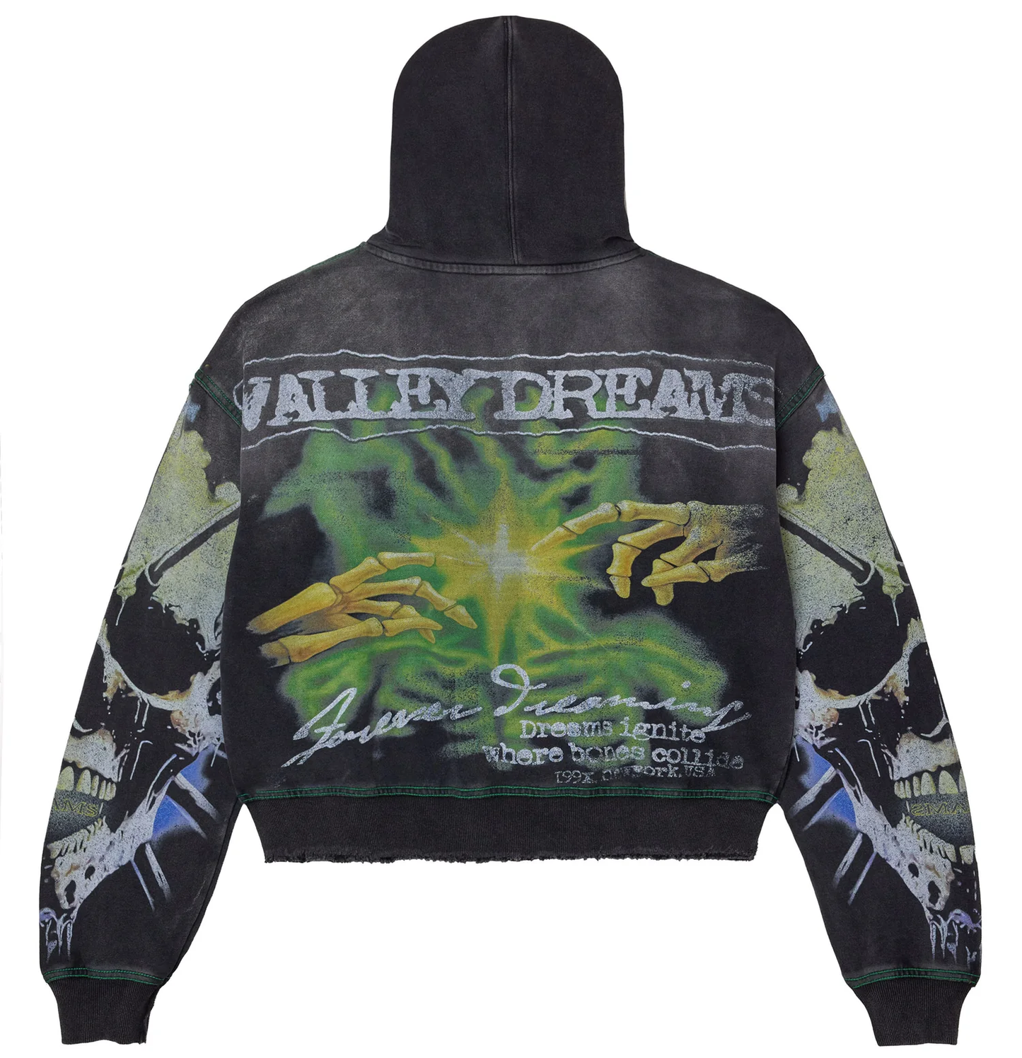 Vale Grave Digger Black Zip Up Hoodie